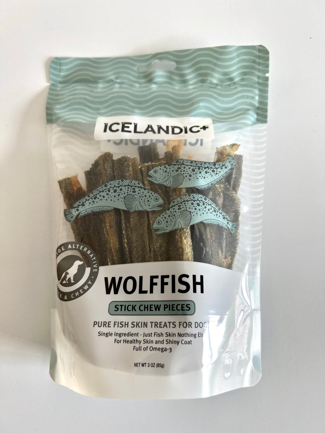Icelandic Wolffish Pure Fish Skin Treats