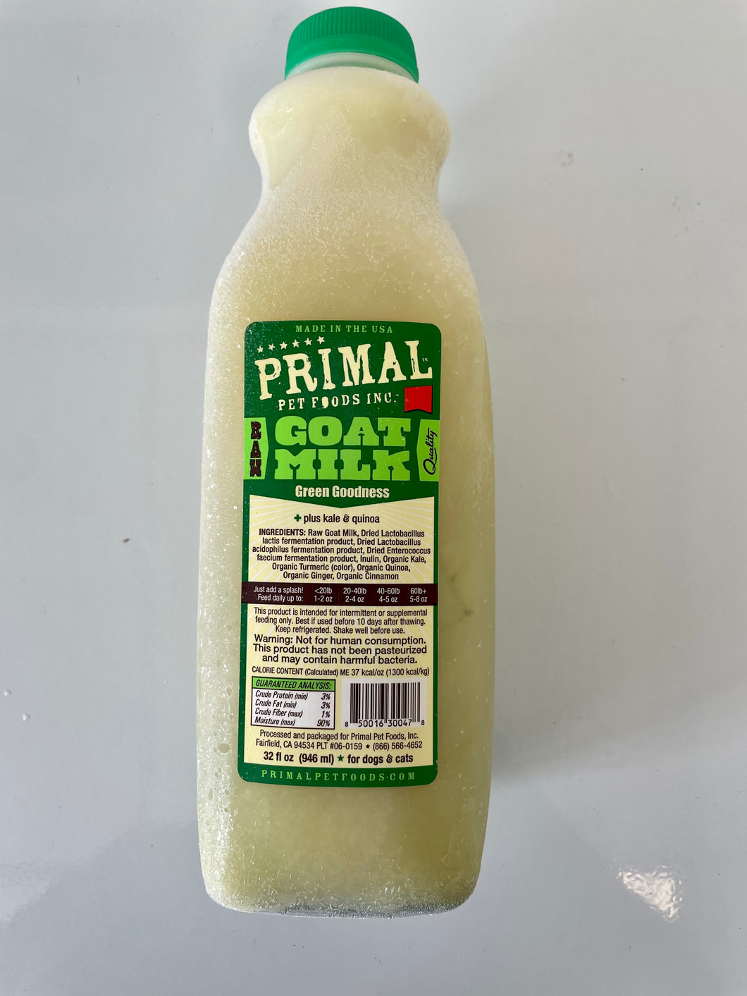 Primal Pet Foods Green Goodness Goat Milk, 32 oz.